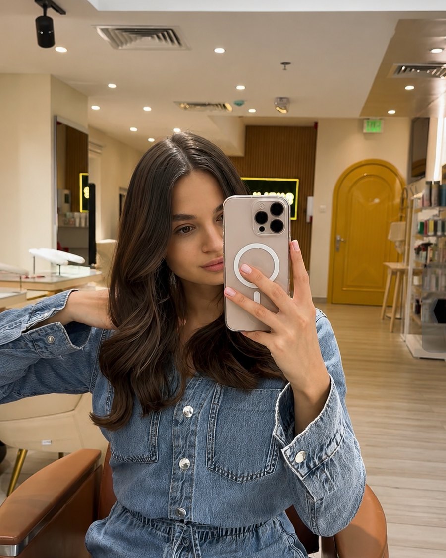 Клиентка в салоне красоты Shelk Hair